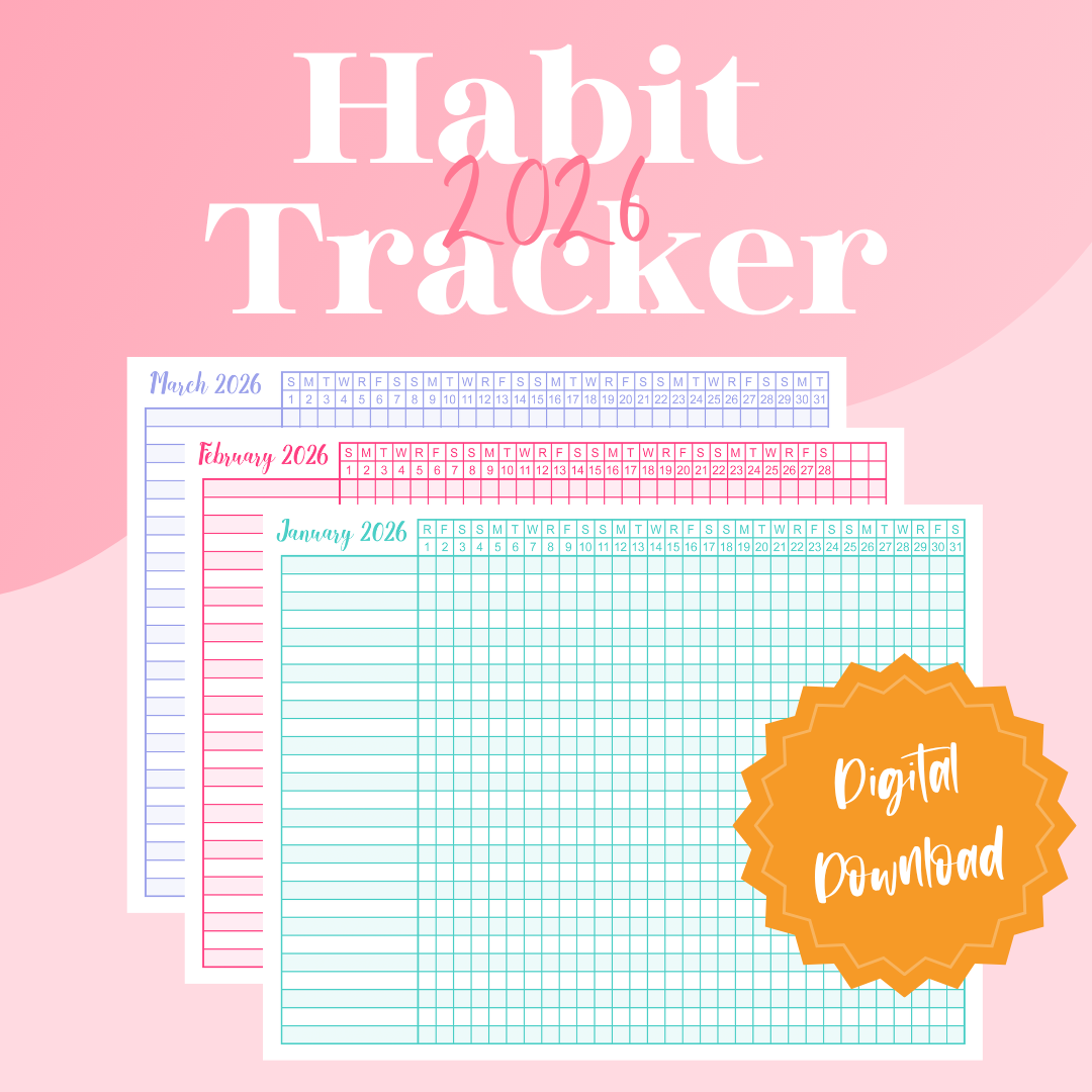 2026 Habit Tracker, Printable