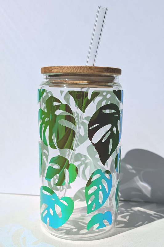 Monstera Glass Tumblers