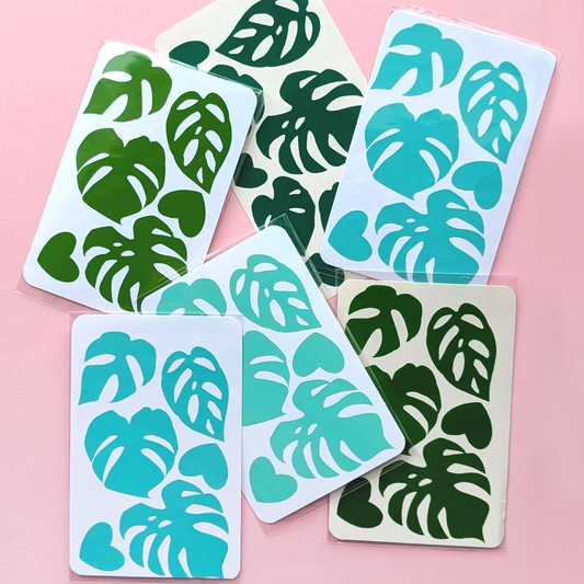 Monstera Vinyl Sticker Sheets