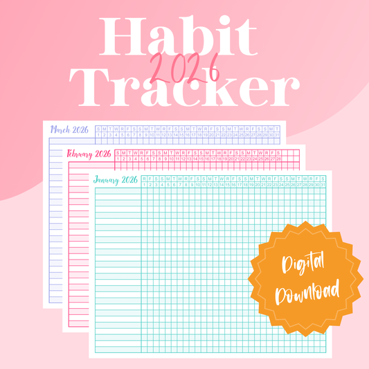 2026 Habit Tracker, Printable