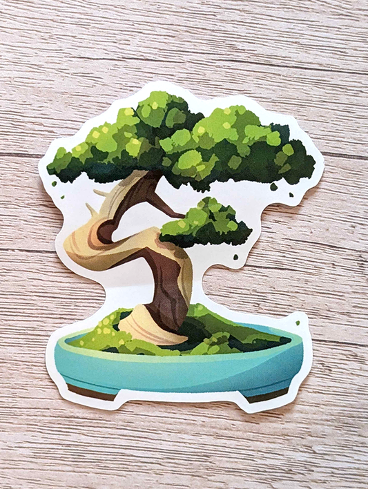 Bonsai Vinyl Waterproof Die Cut Sticker