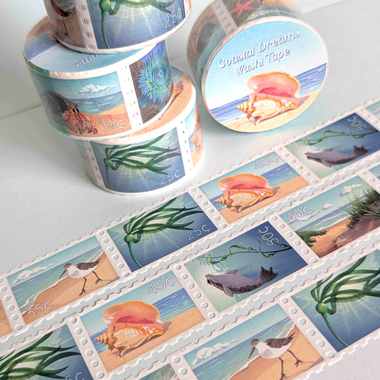 Coastal Dreams Ocean Stamp Washi Tape