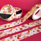 Red Maple Momiji Gold Foil Washi Tape