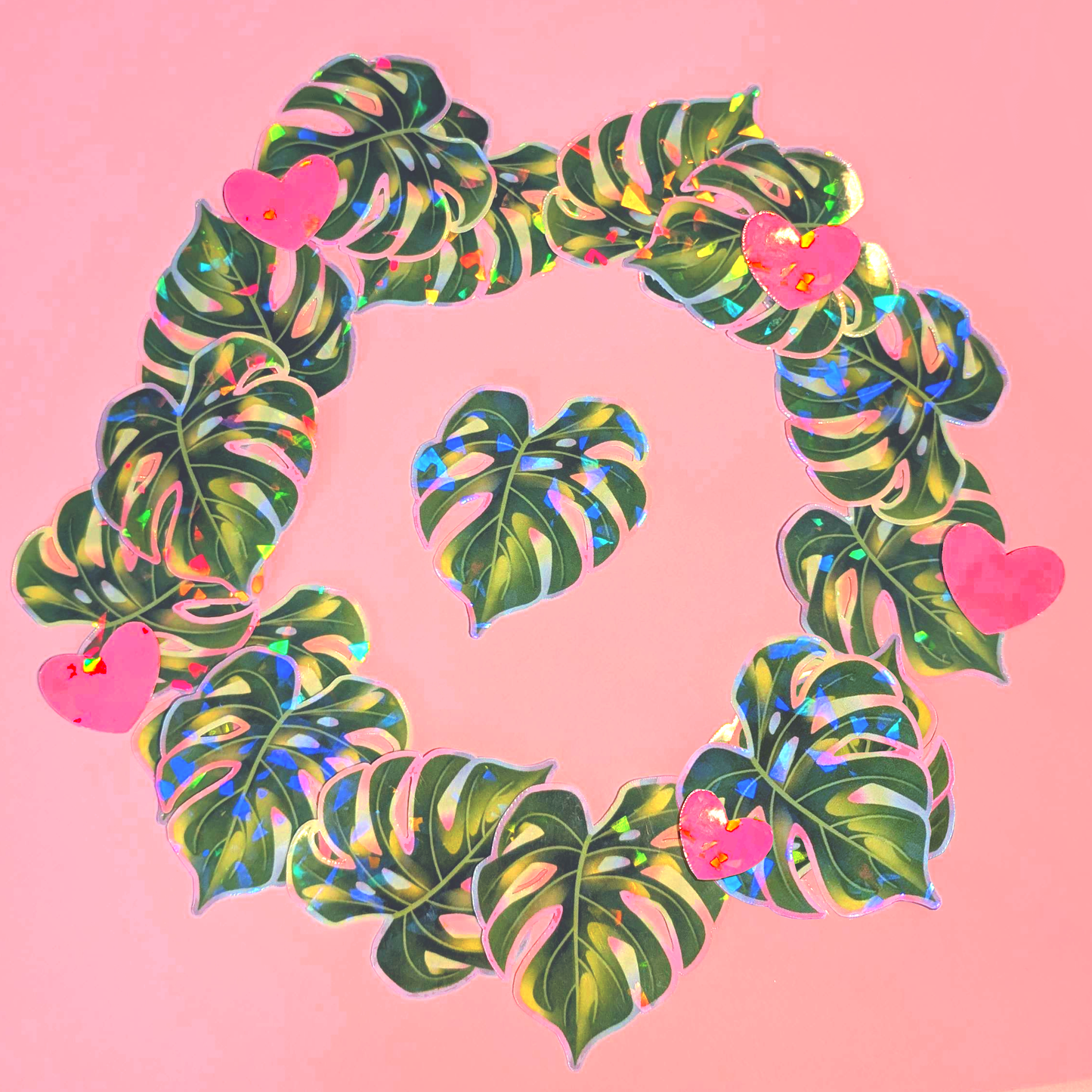 Monstera Die Cut Stickers