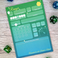 D&D 5e Character Sheet Notepads