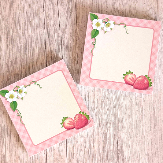 3" Strawberry Note Pads