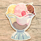 Holo Sundae Vinyl Waterproof Die Cut Sticker