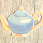 Holo Teapot Vinyl Waterproof Die Cut Sticker