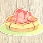 Holo Waffle Vinyl Waterproof Die Cut Sticker