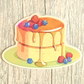 Holo Japanese Fluffy Pancakes Vinyl Waterproof Die Cut Sticker