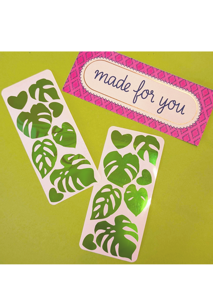 Monstera Vinyl Sticker Sheets