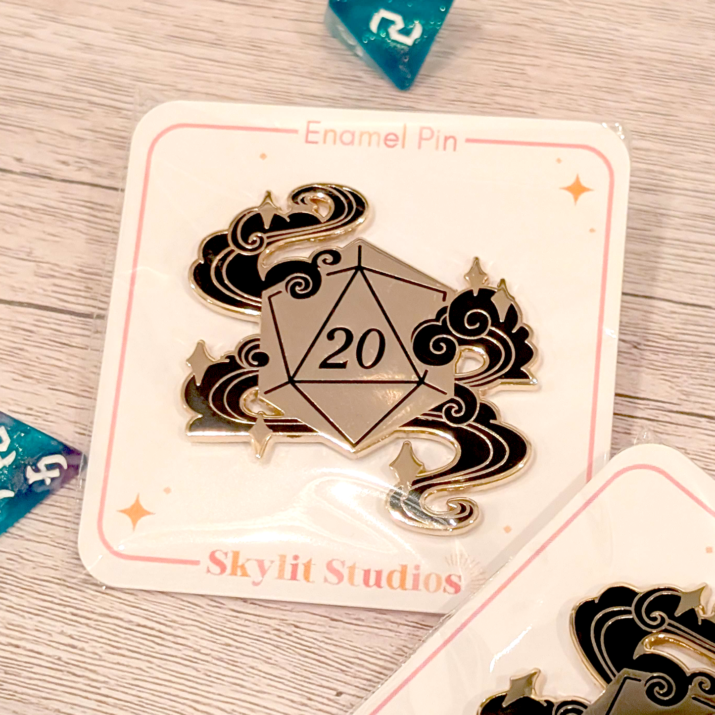 D20 Hard Enamel pins