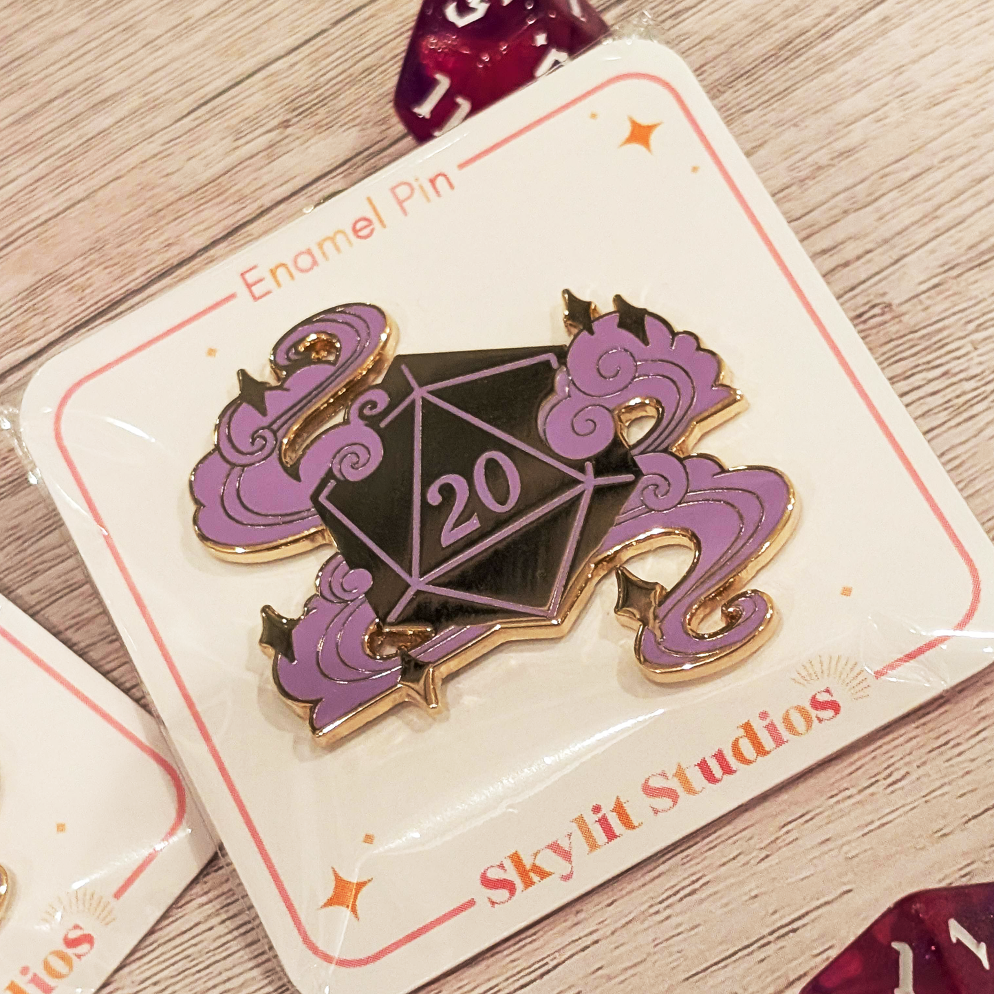 D20 Hard Enamel pins