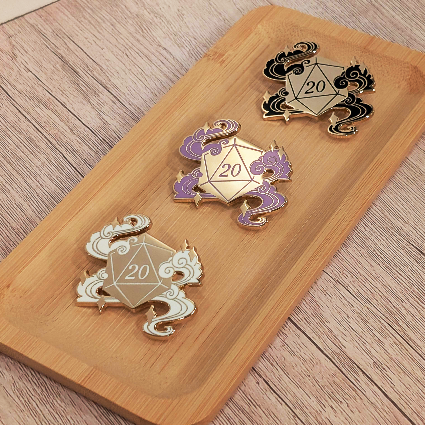 D20 Hard Enamel pins