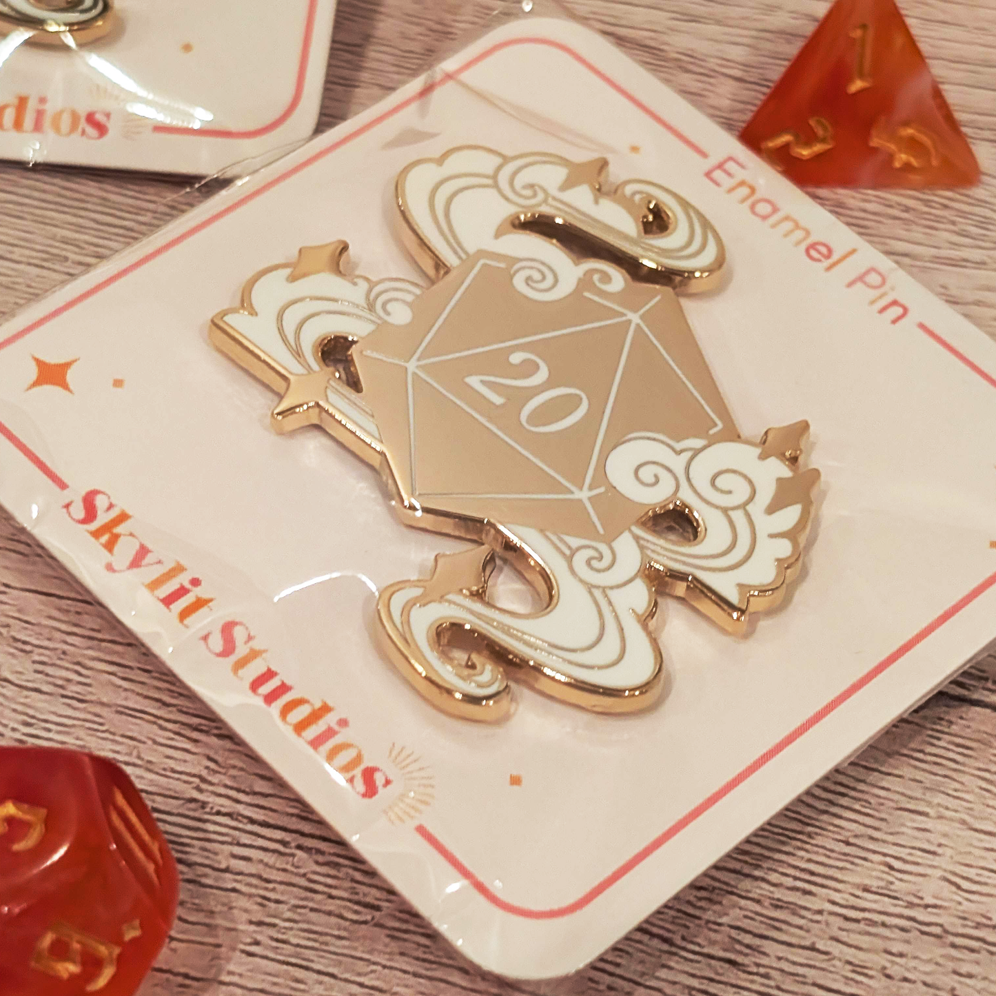 D20 Hard Enamel pins