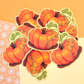 Holo Pumpkin Vinyl Waterproof Die Cut Sticker