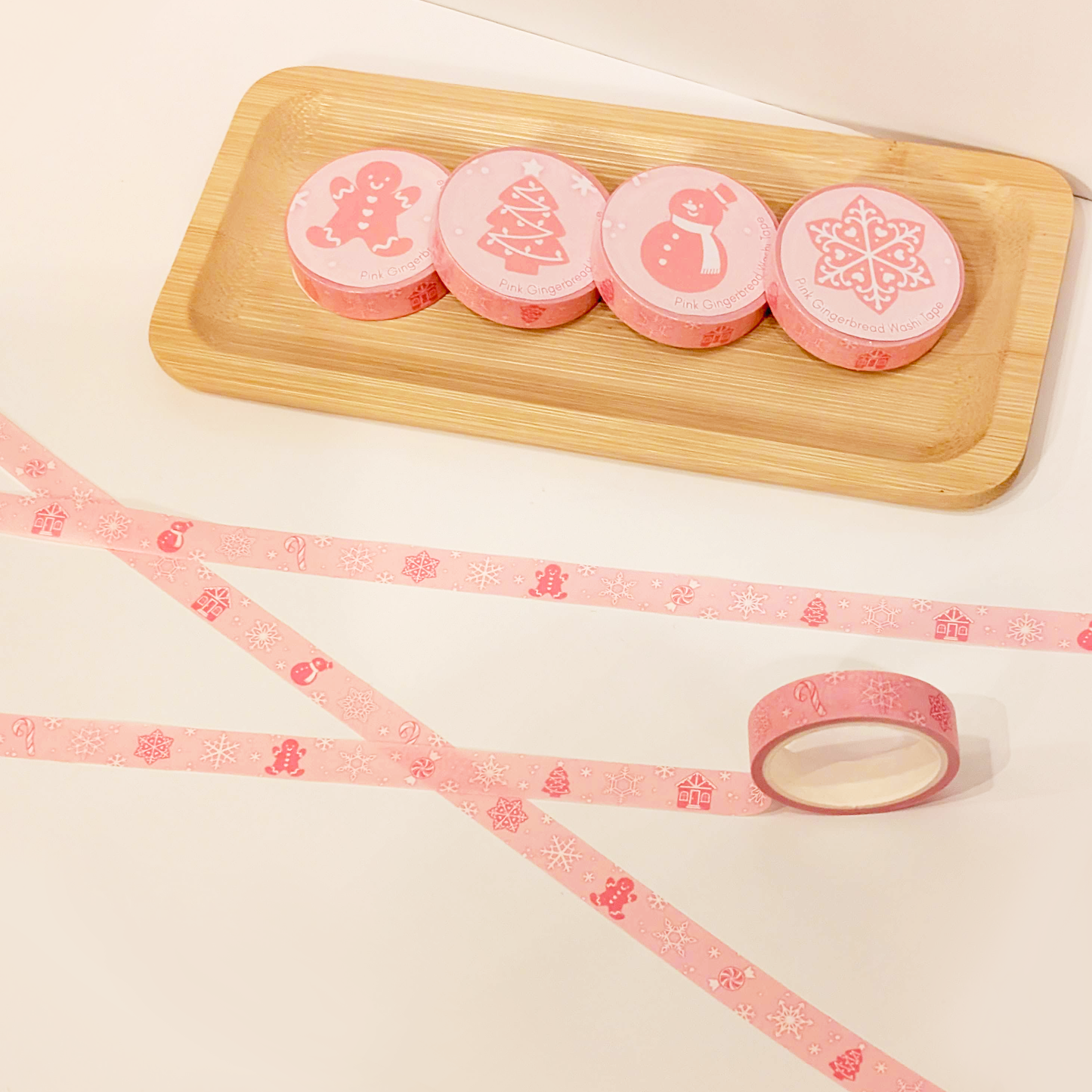 Pink Gingerbread Washi Tape